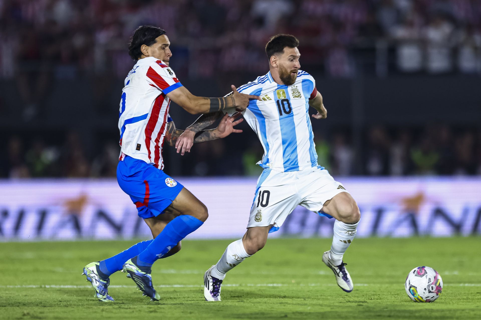 Leo Messi during the game - Source: Getty