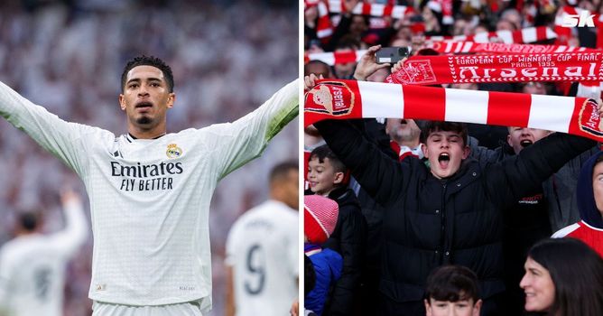 Real Madrid superstar Jude Bellingham offers light-hearted 2-word response when asked by fan to join Arsenal