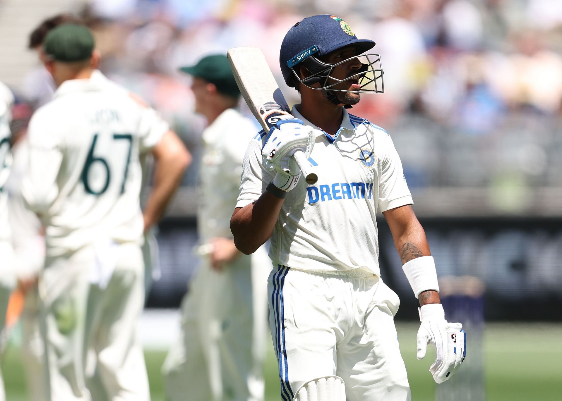 Dhruv Jurel is playing as a specialist batter in the first Test against Australia. [P/C: Getty]