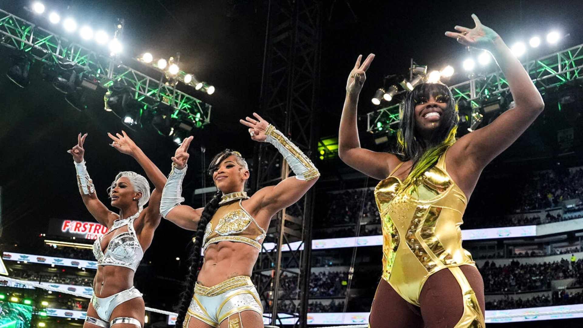 Jade Cargill, Bianca Belair, and Naomi in picture [Image credits: wwe.com]