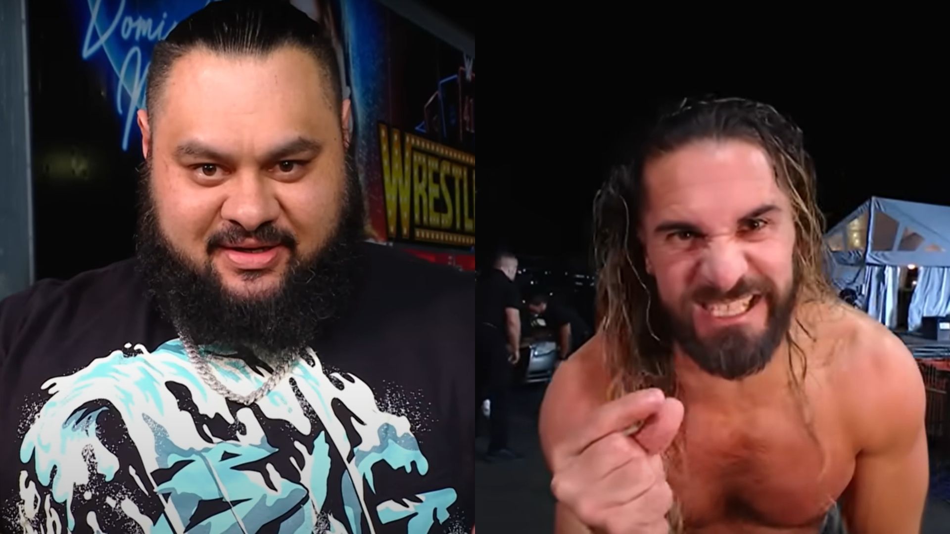 Bronson Reed (left) and Seth Rollins (right) [Image Credits: The official YouTube channel of WWE]