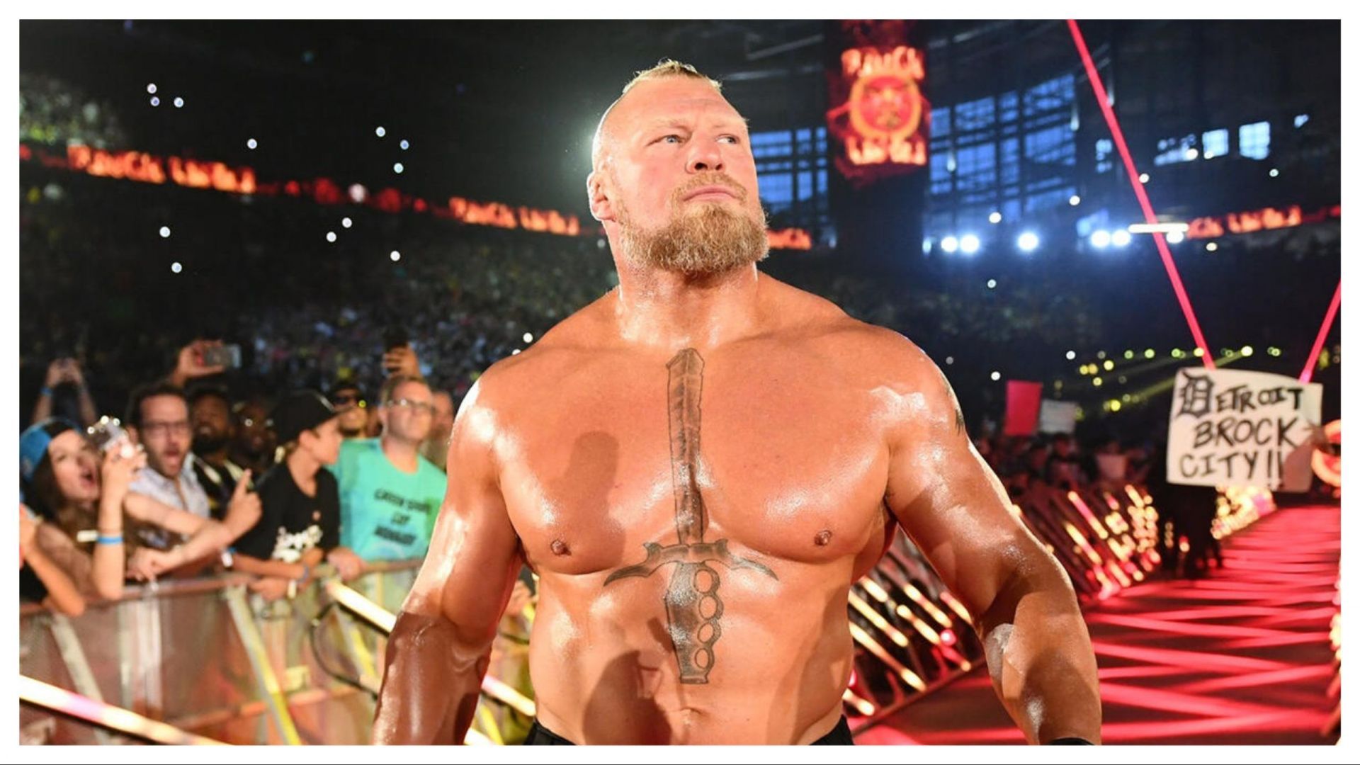 Brock Lesnar at SummerSlam 2023 (Photo credit: WWE.com)