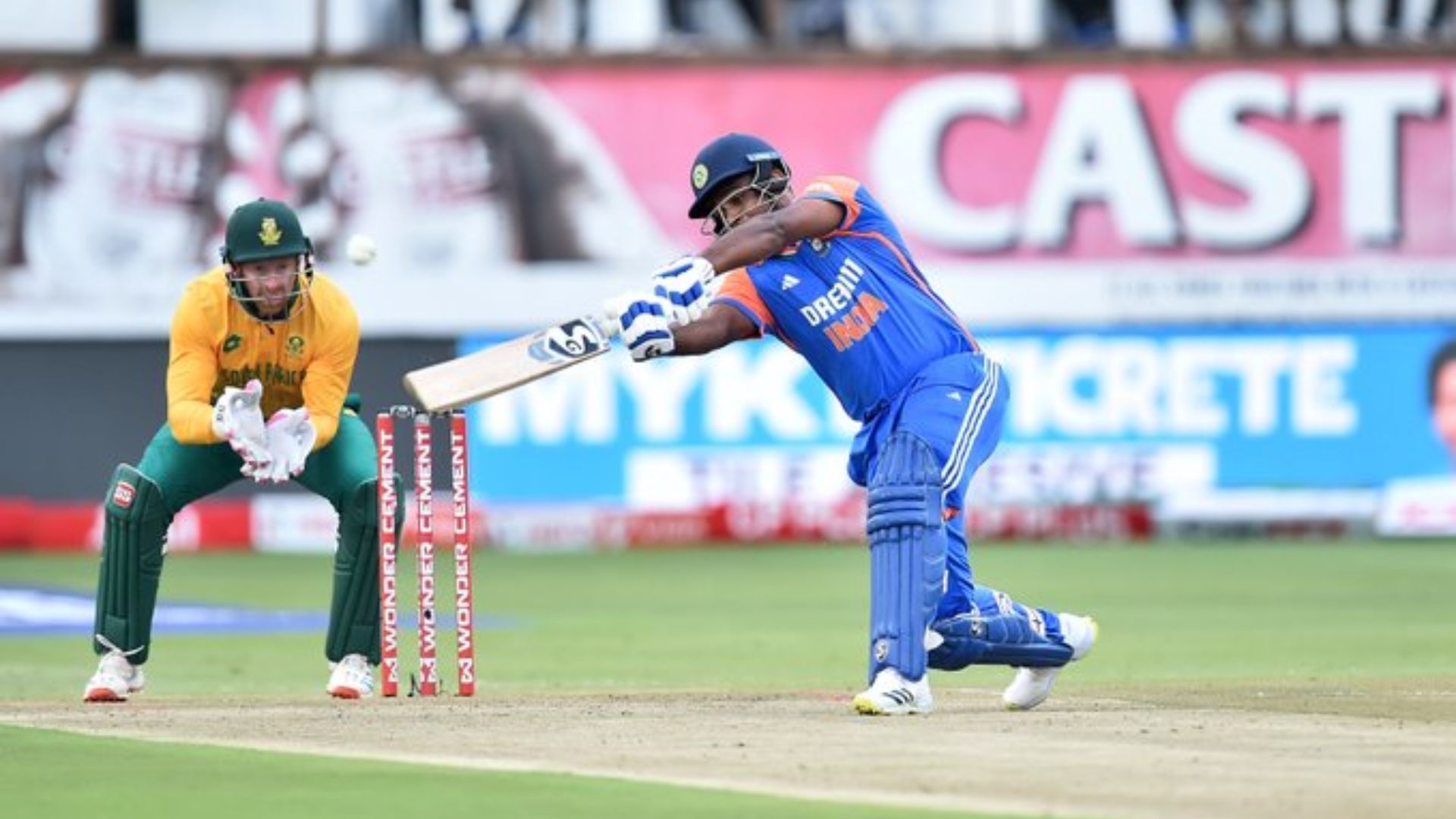 Sanju Samson smashed a brilliant 107 against South Africa in the first T20I (Image Credits: BCCI/X)