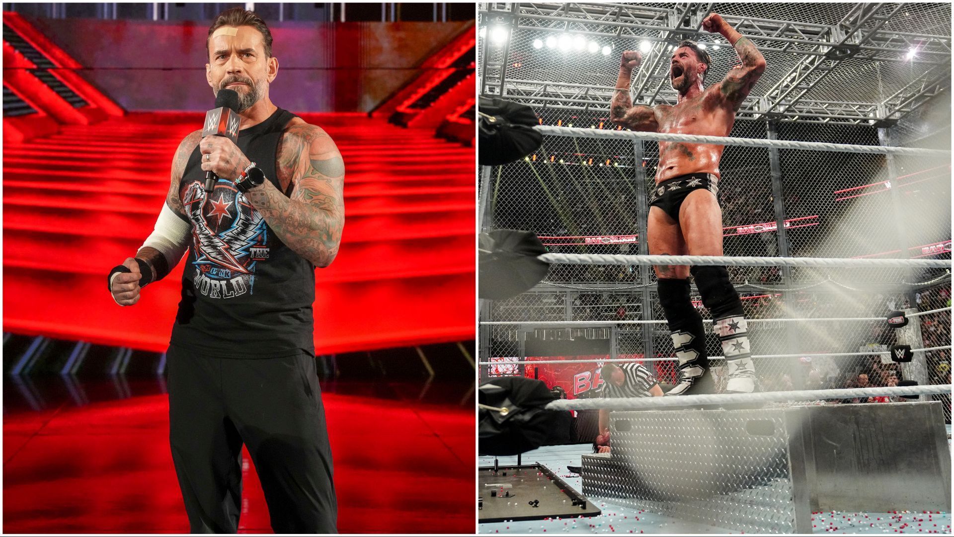 CM Punk at WWE RAW and Bad Blood