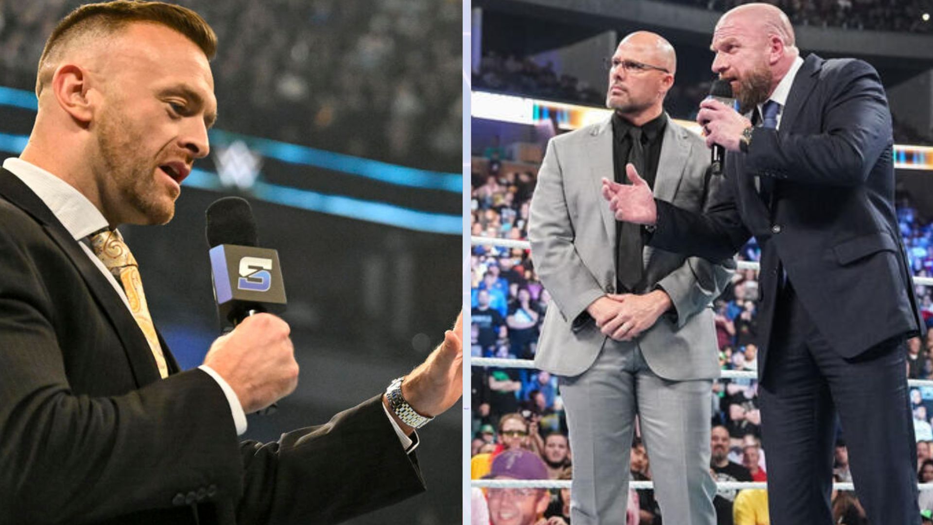 Nick Aldis replaced Adam Pearce as the GM of SmackDown. [Images Source: WWE.com]