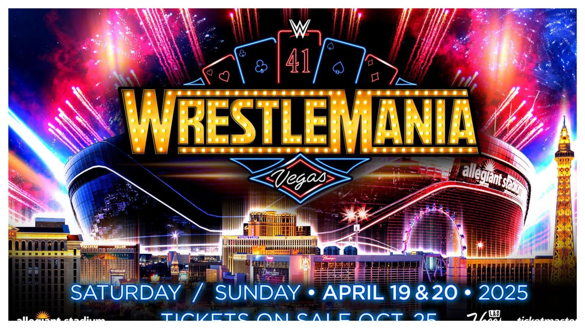 WrestleMania 41 will take place in Las Vegas in April 2025 (Photo credit: WWE.com)