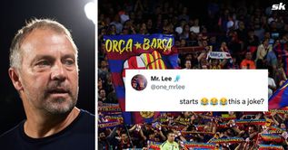 “This a joke?”, “Hansi Flick, why?” - Fans furious after Barcelona include 22-year-old star in starting line-up to face Celta Vigo