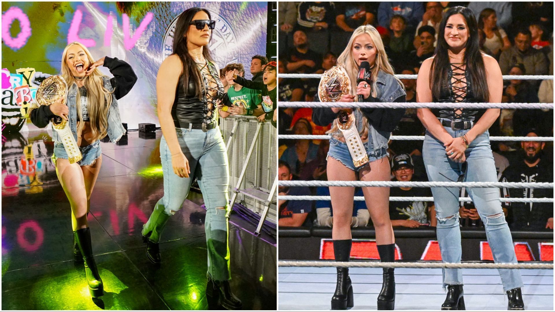 Liv Morgan and Raquel Rodriguez on WWE RAW