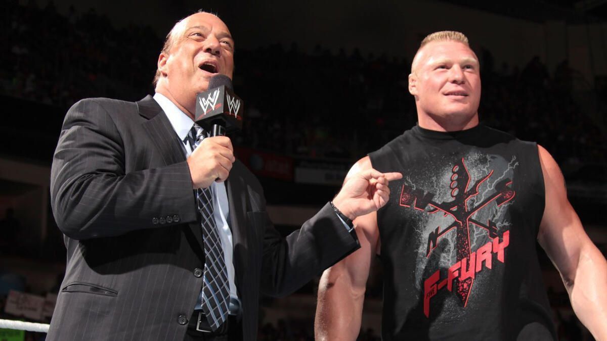 Paul Heyman and Brock Lesnar (Pictures courtesy: WWE.com)