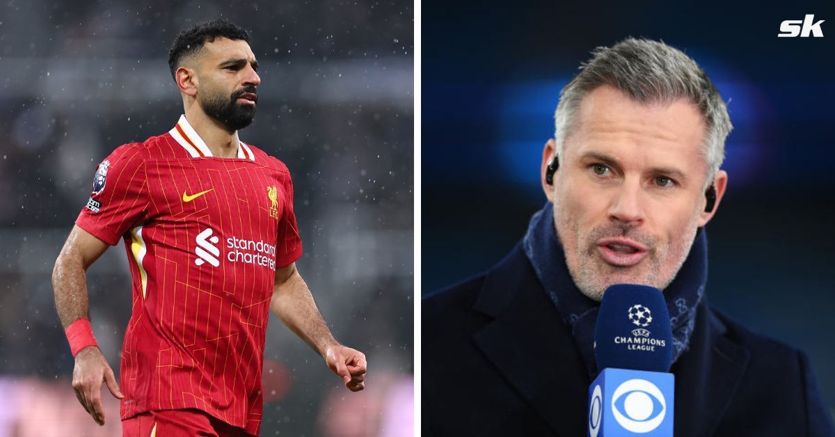 Mohamed Salah and Jamie Carragher