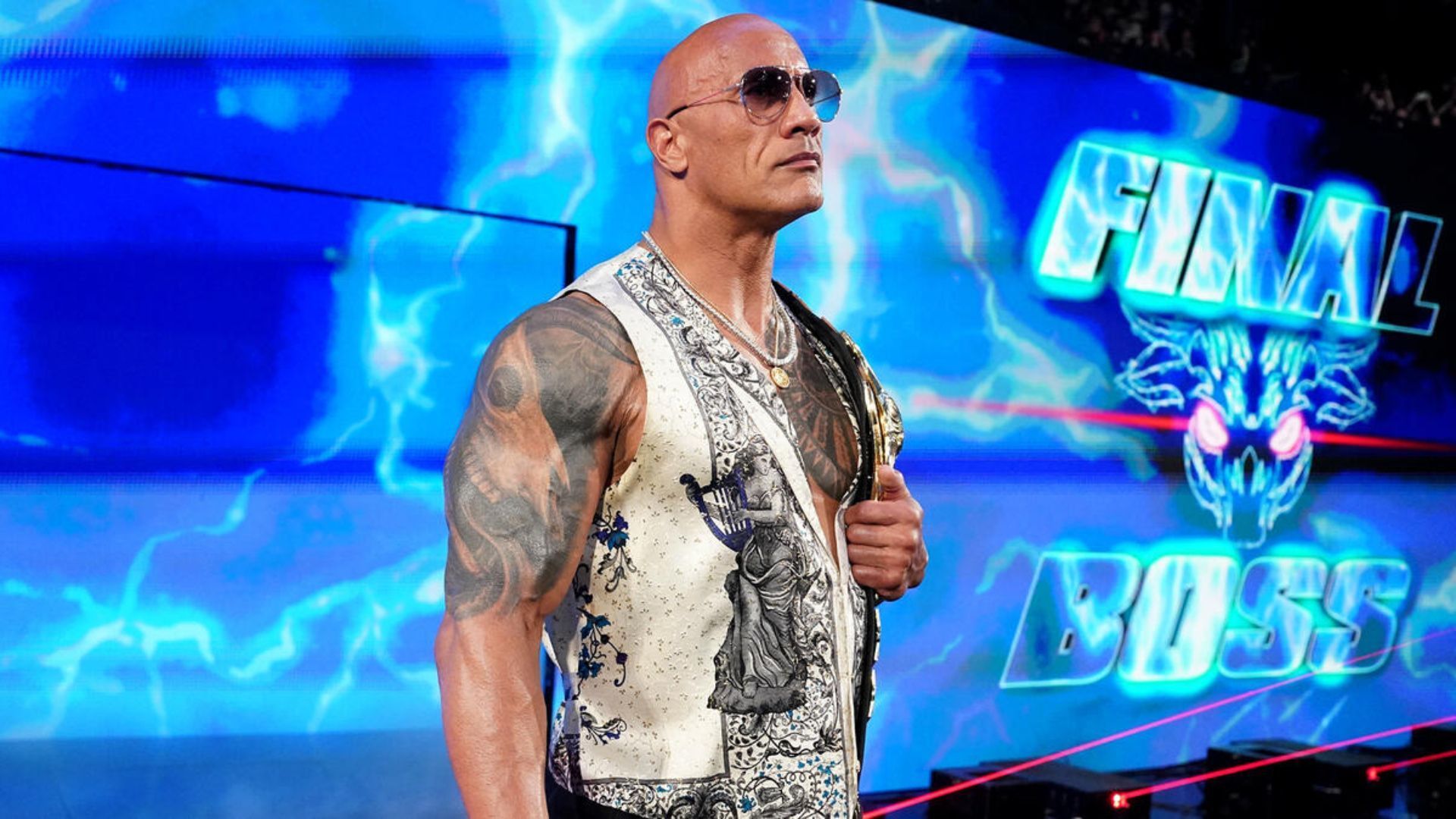 The Rock at Bad Blood 2024! [Photo credits - WWE.com]