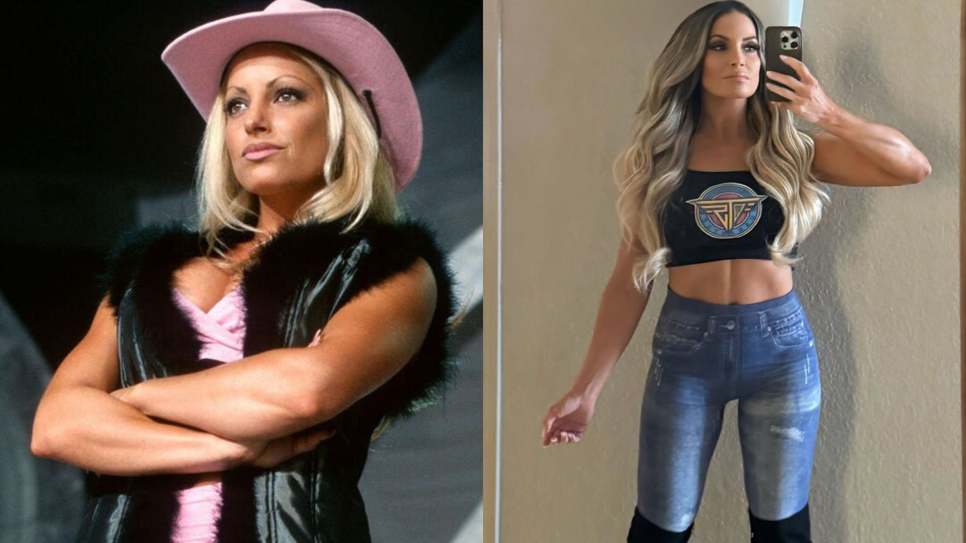 Trish Stratus will celebrate the 25th anniversary of her WWE debut in 2025 [Image credits: WWE.com &amp; Stratus&#039; Instagram account]