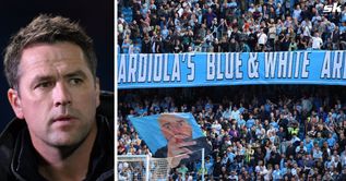 Michael Owen aims dig at Manchester City supporters for booing team off after 1-1 draw against Everton
