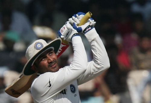 Sehwag was a complete destructor at the test level Source: Getty