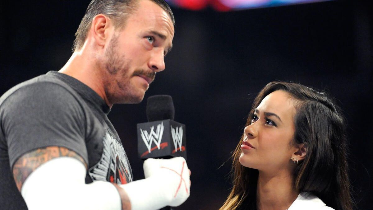 CM Punk and his wife AJ Lee (Photo credit: WWE.com)