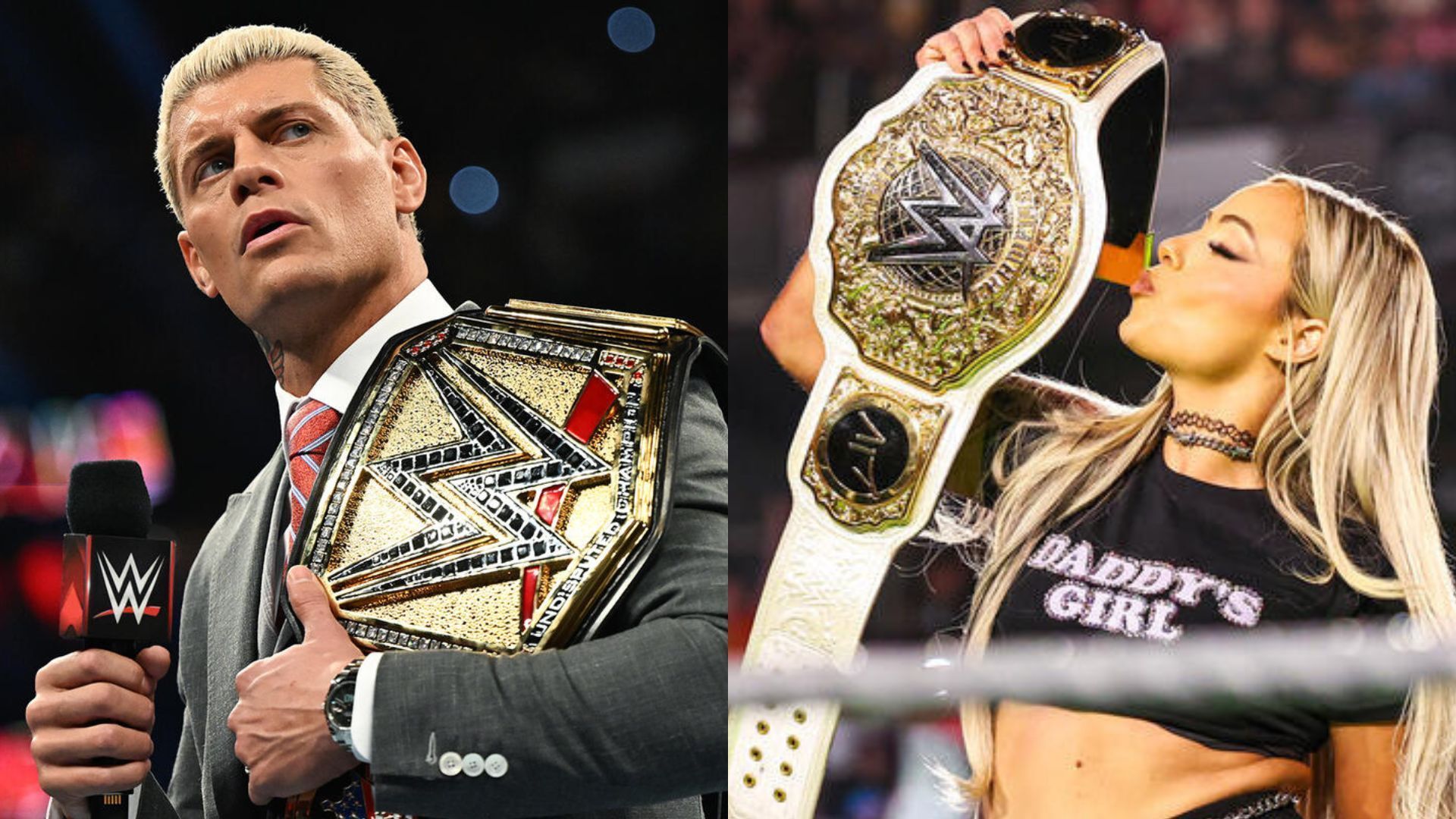 Rhodes and Morgan are both current champions in the company. [Image credits: WWE.com]