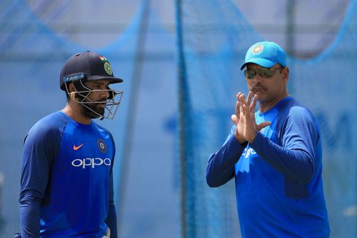 Rohit Sharma and Ravi Shastri - Source: Getty