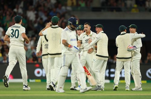 India were reduced to 128/5 at Stumps on Day 2 of the Adelaide Test. [P/C: Getty]