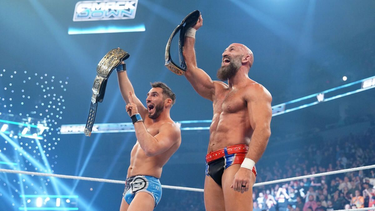 DIY won the WWE Tag titles on SmackDown! (Image from WWE.com)