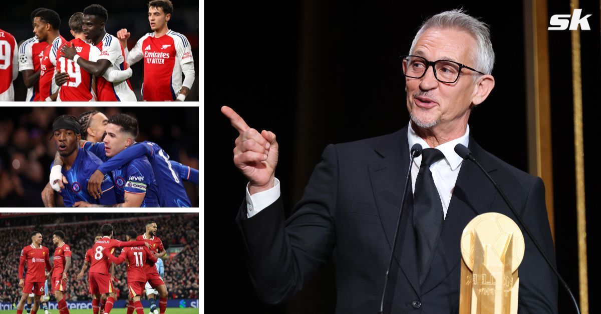 Gary Lineker predicts the winner of Premier League 2024-25 (all images via Getty)