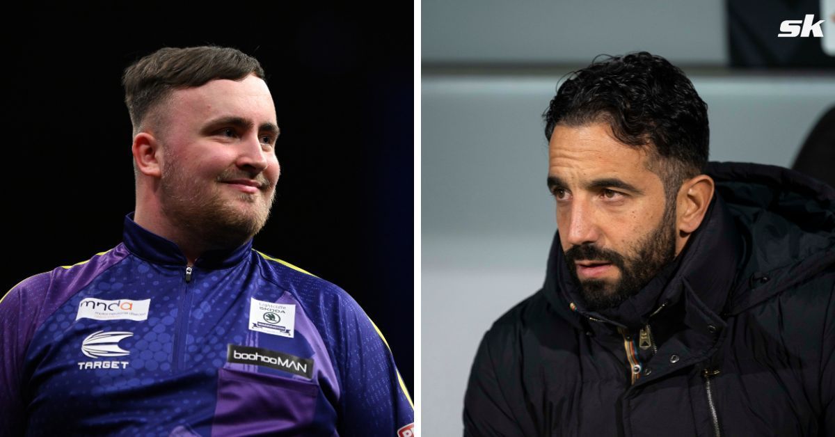 Darts champion Luke Littler and Manchester United head coach Ruben Amorim.