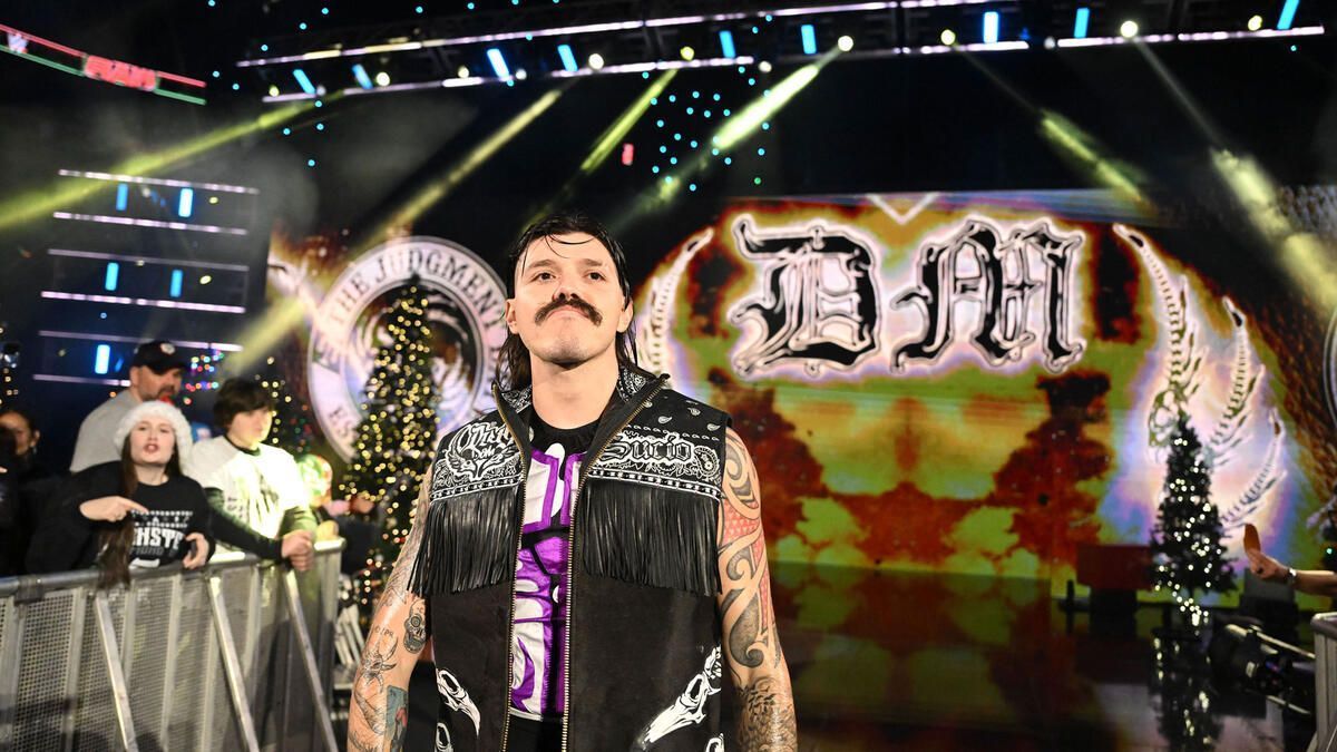 Dominik Mysterio making his entrance on RAW. [Image via WWE.com]