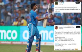 "Punjab Kings would be super happy" - Fans erupt as Shreyas Iyer hits 51-ball century in Vijay Hazare Trophy 2024-25