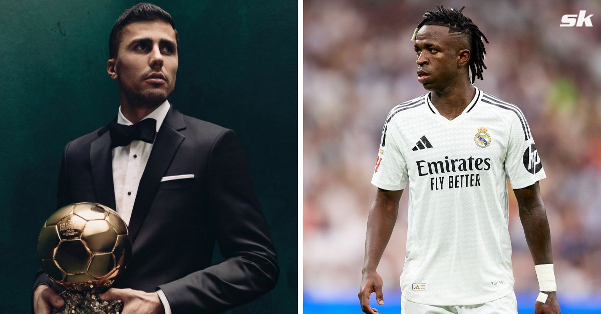 Brother of Barcelona star aims dig at Real Madrid superstar Vinicius Jr over 2024 Ballon d&rsquo;Or snub (Source: Getty, ManCity on Instagram)