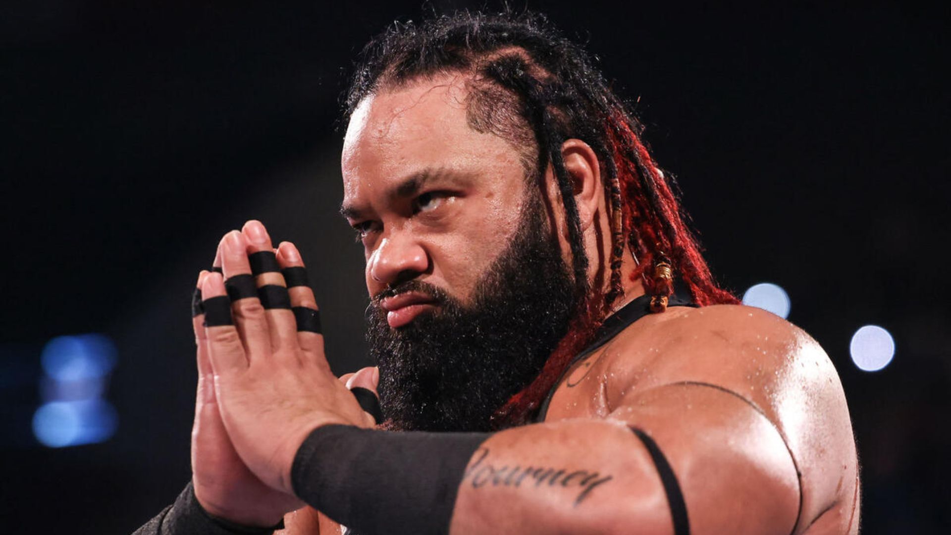 Jacob Fatu is the former WWE Tag Team Champion. [Picture via: WWE.com]