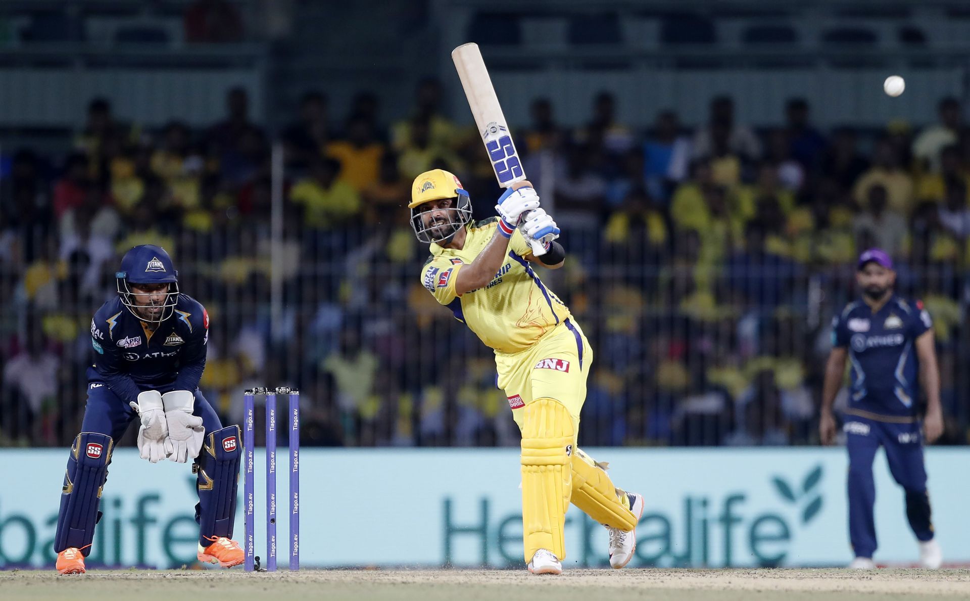 Ajinkya Rahane batting in the IPL (Image Credits: Getty Images)