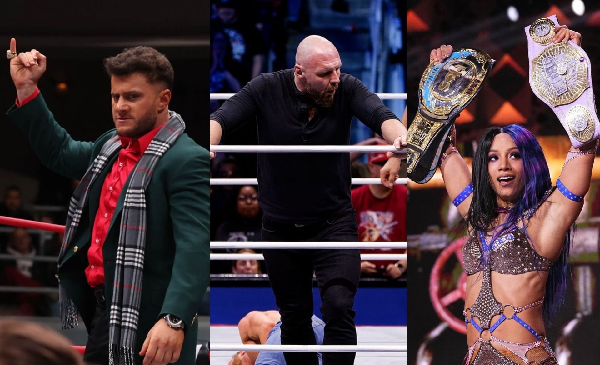 AEW Worlds End में कई बड़े मैच होने वाले हैं (Photo: MJF, Claudio Castagnoli &amp; Mercedes Mone Instagram)