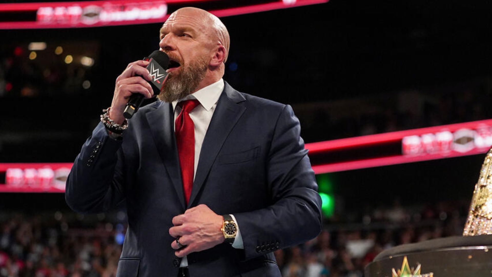 Triple H recently got more involved in a storyline (via WWE.com)