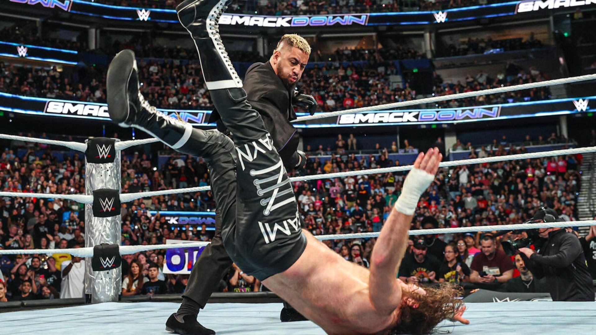 The Bloodline took out Sami Zayn on WWE SmackDown (Image Credits: WWE.com)