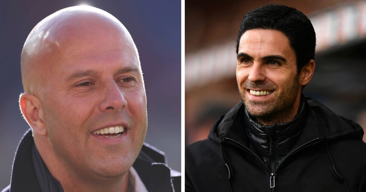 L to R: Arne Slot and Mikel Arteta (All images sourced from Getty)