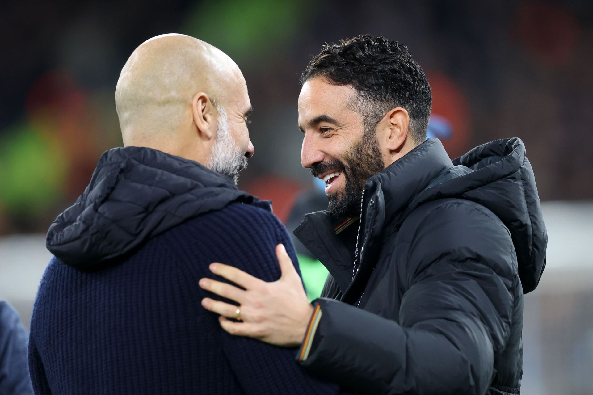 L to R: Pep Guardiola and Ruben Amorim - Source: Getty