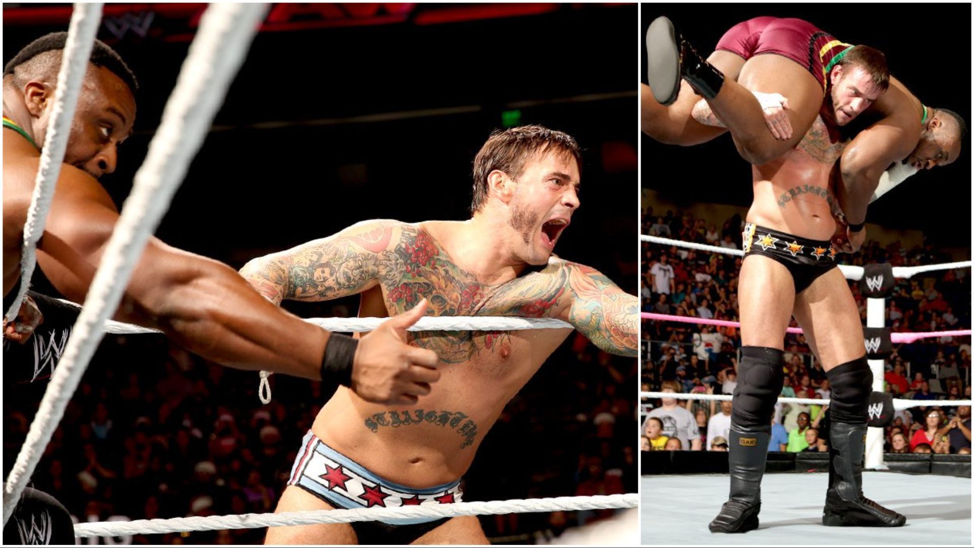 CM Punk and Big E on WWE RAW in 2013