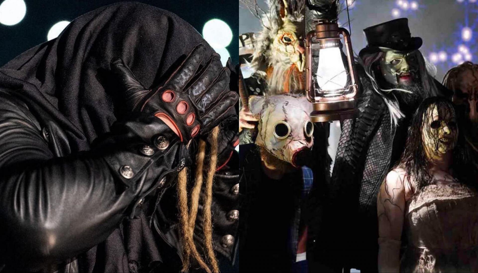 Bray Wyatt (left) and The Wyatt Sicks (right) [Image Credits: WWE.com]