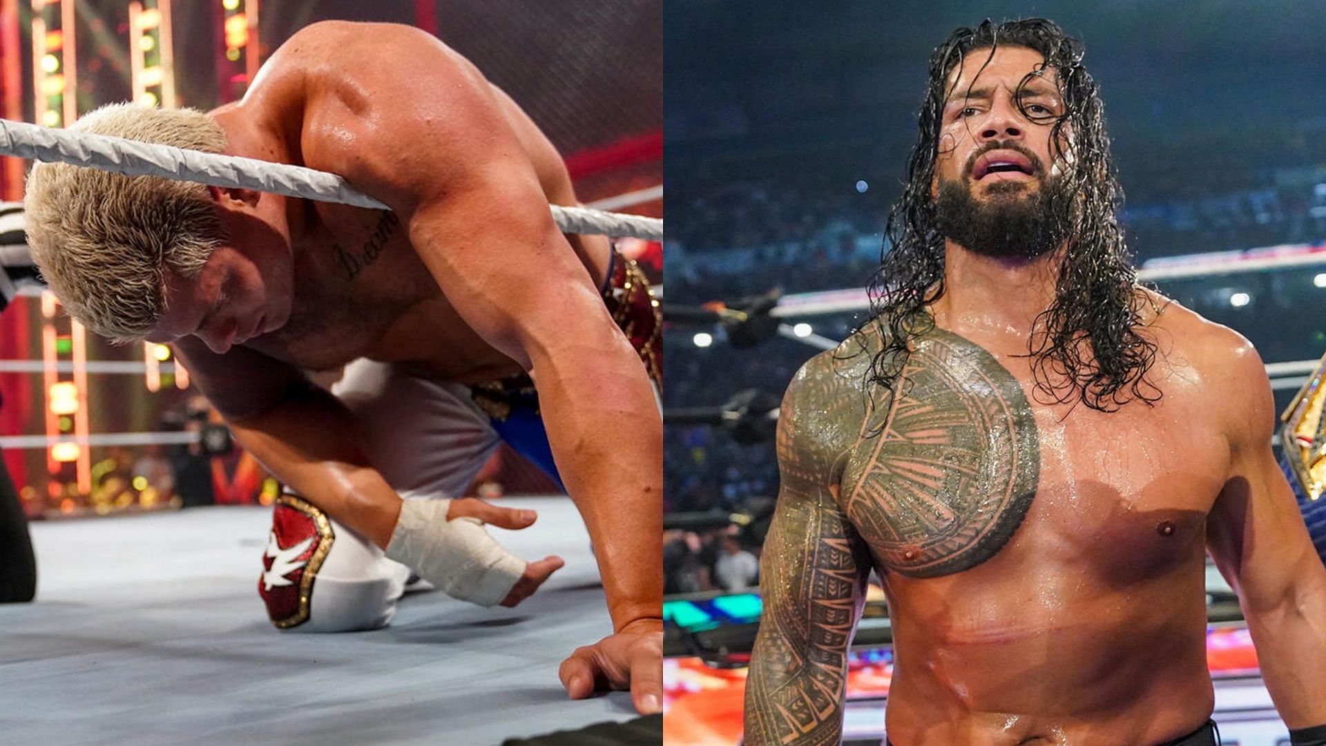 Cody Rhodes [left] and Roman Reigns [right] (Images credit: WWE.com)