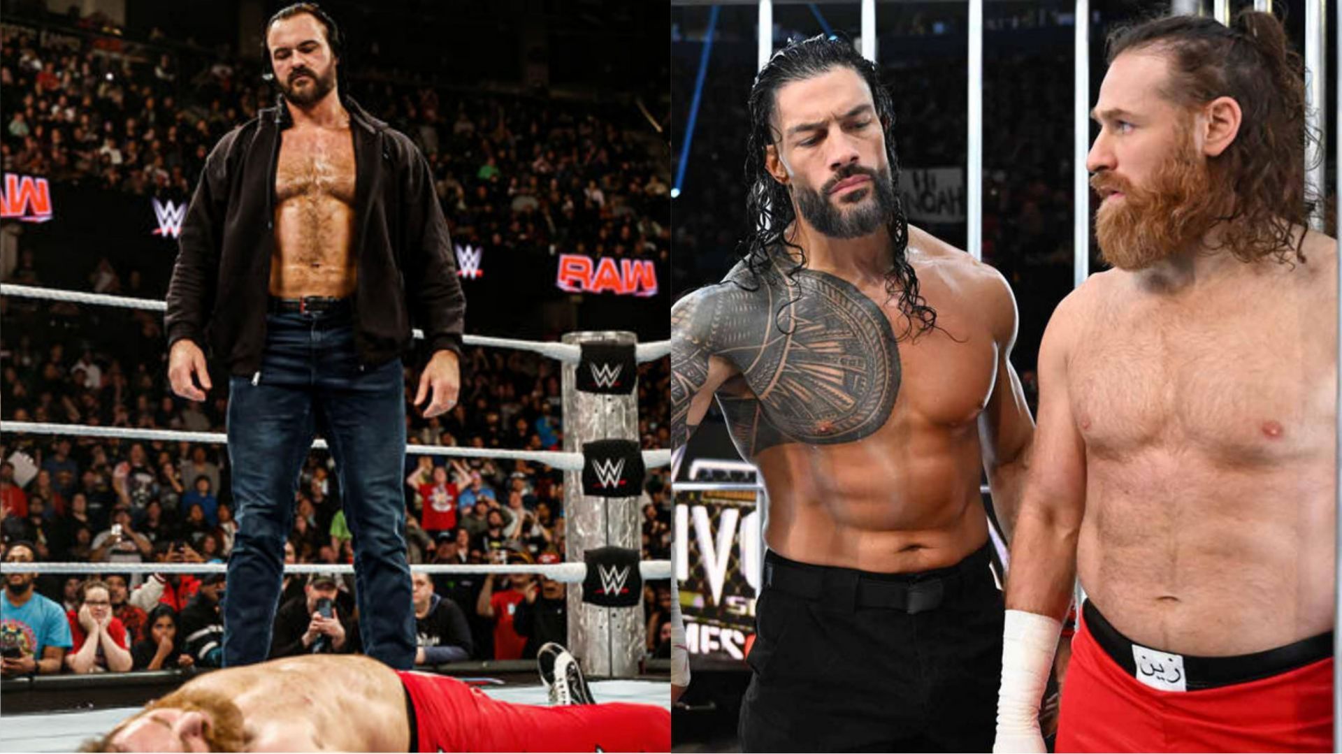 WWE, Roman Reigns, Drew Mcintyre, Jey Uso, Sami Zayn, 