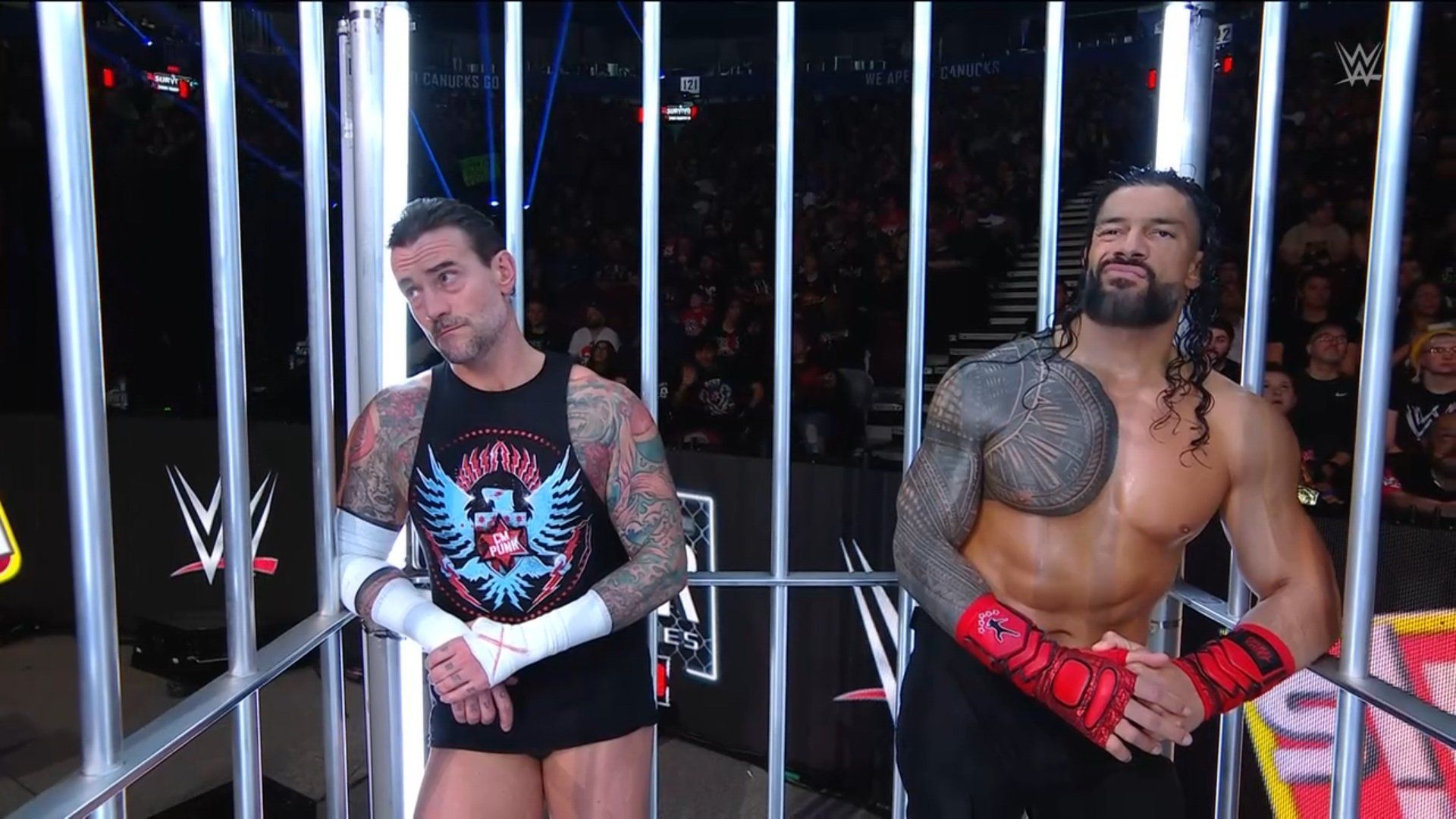 CM Punk and Roman Reigns showed mutual respect at WarGames [Image credits: WWE Survivor Series]