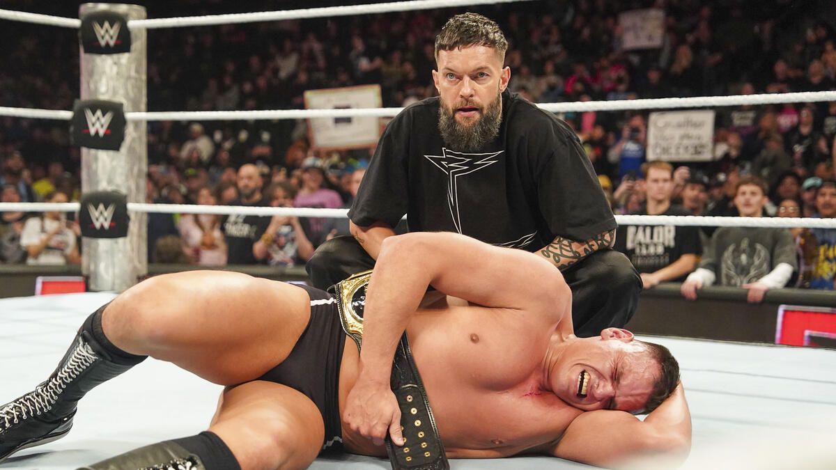 Finn Balor laid out Gunther on Monday Night RAW [Image credits: WWE.com]