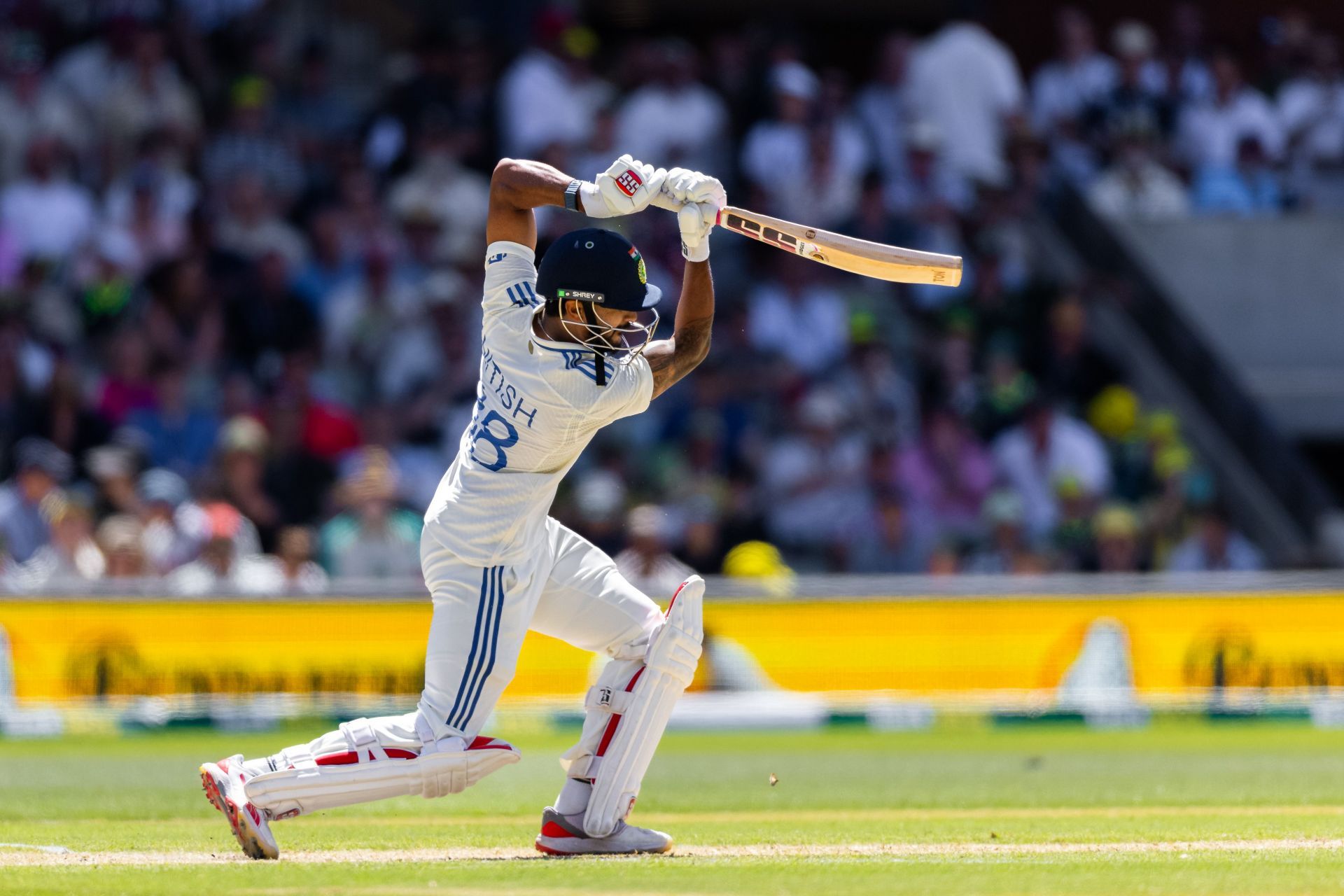 Nitish Kumar Reddy was promoted from No. 8 to No. 7 in the second Test against Australia. [P/C: Getty]