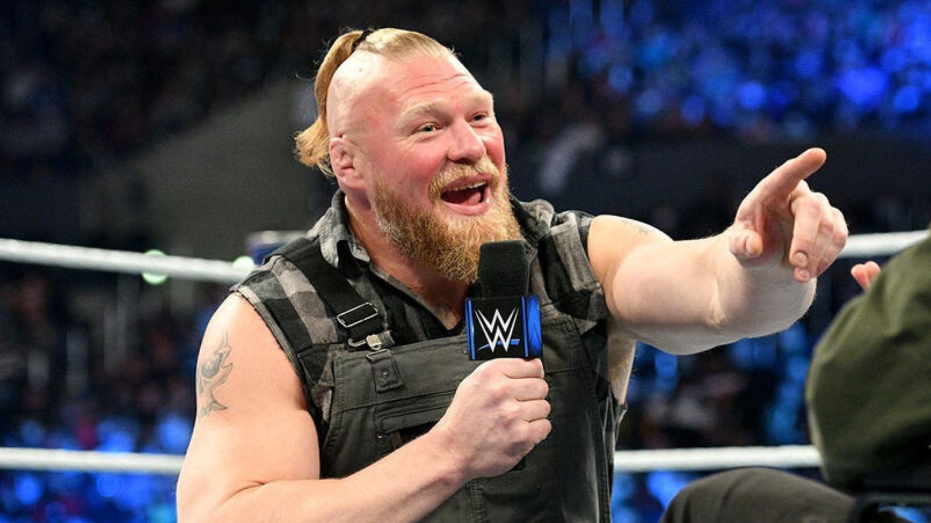 Brock Lesnar on SmackDown! [Image credit: WWE.com]