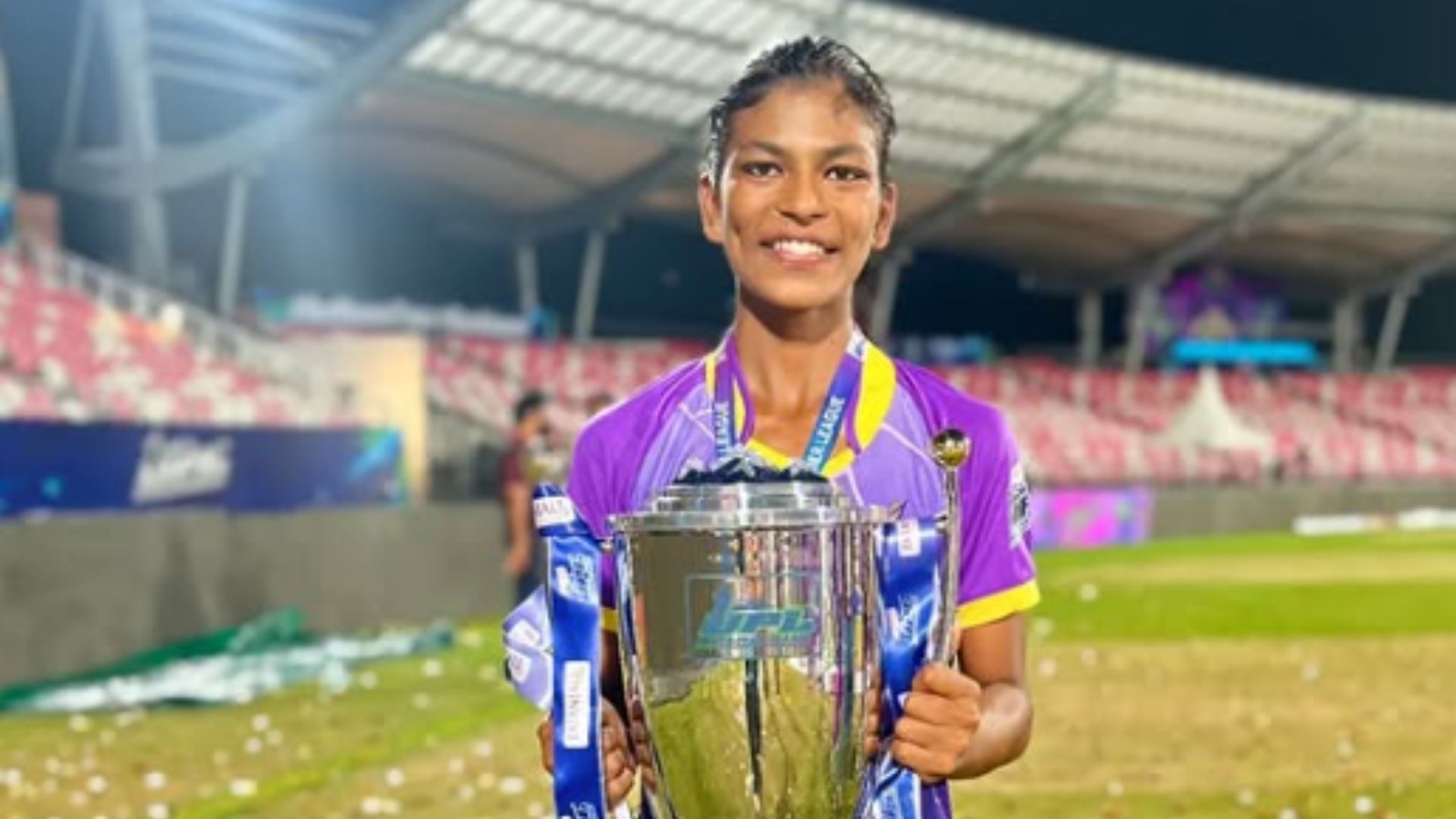 Prema Rawat with the UPL 2024 trophy (Image Credits: Prema Rawat/IG)