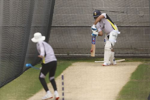 Rohit Sharma has been putting in the hard yards in the nets. [P/C: Getty]