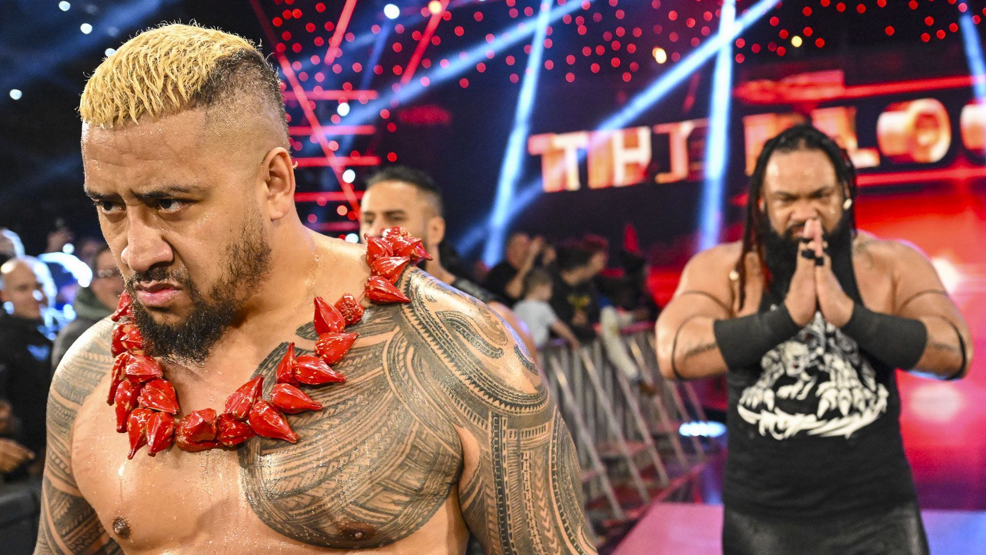 Solo Sikoa and The New Bloodline on WWE SmackDown