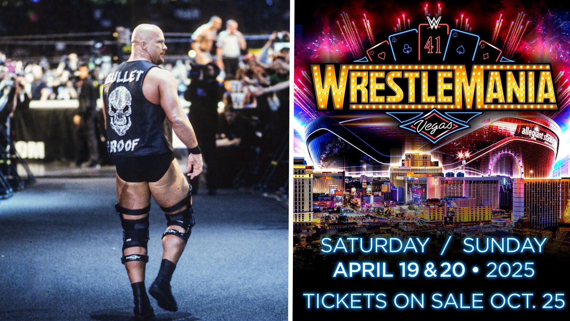 WWE WrestleMania 41 will be in LAs Vegas [Image Credits: WWE.com and WWE on X]