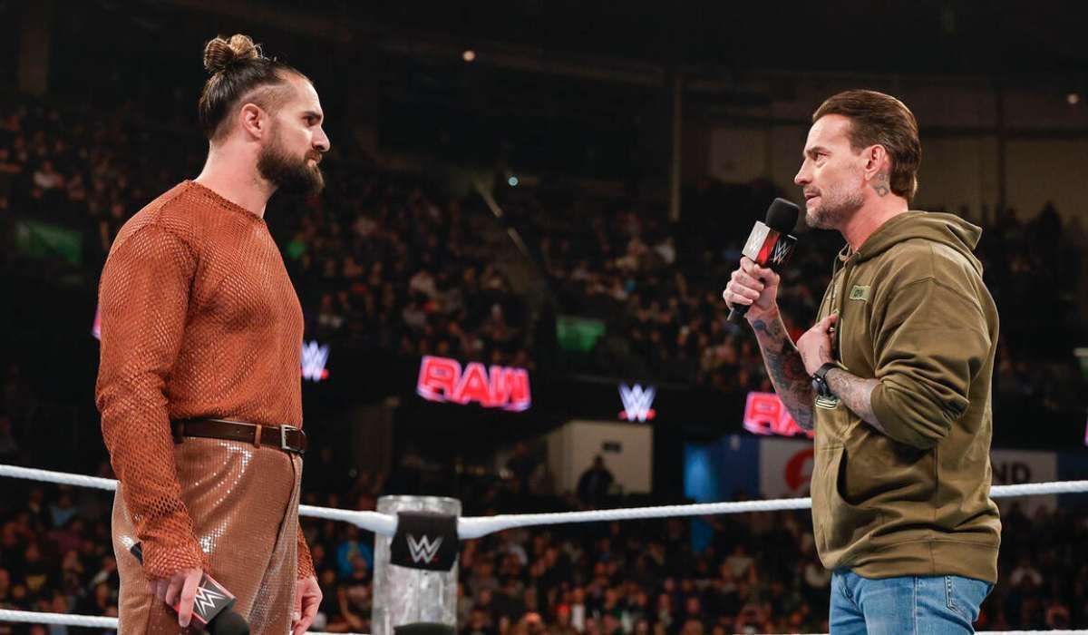 WWE superstars CM Punk and Seth Rollins. Photo credits: WWE.com