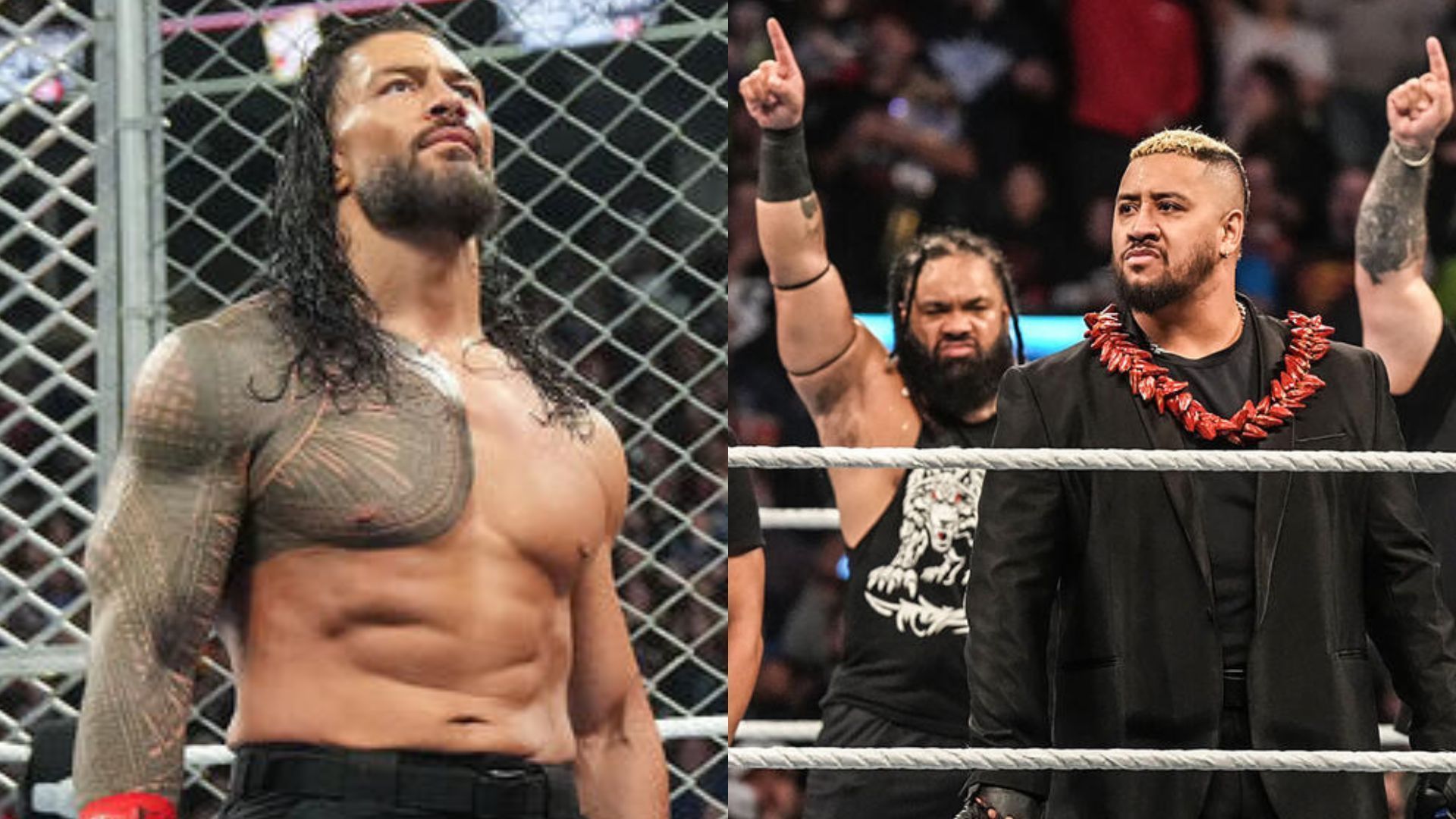 Roman Reigns (left), Jacob Fatu &amp; Solo Sikoa (right) (Image Credits: WWE.com)