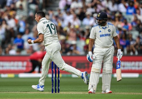 Rohit Sharma was lbw for thee in India's first innings. [P/C: Getty]